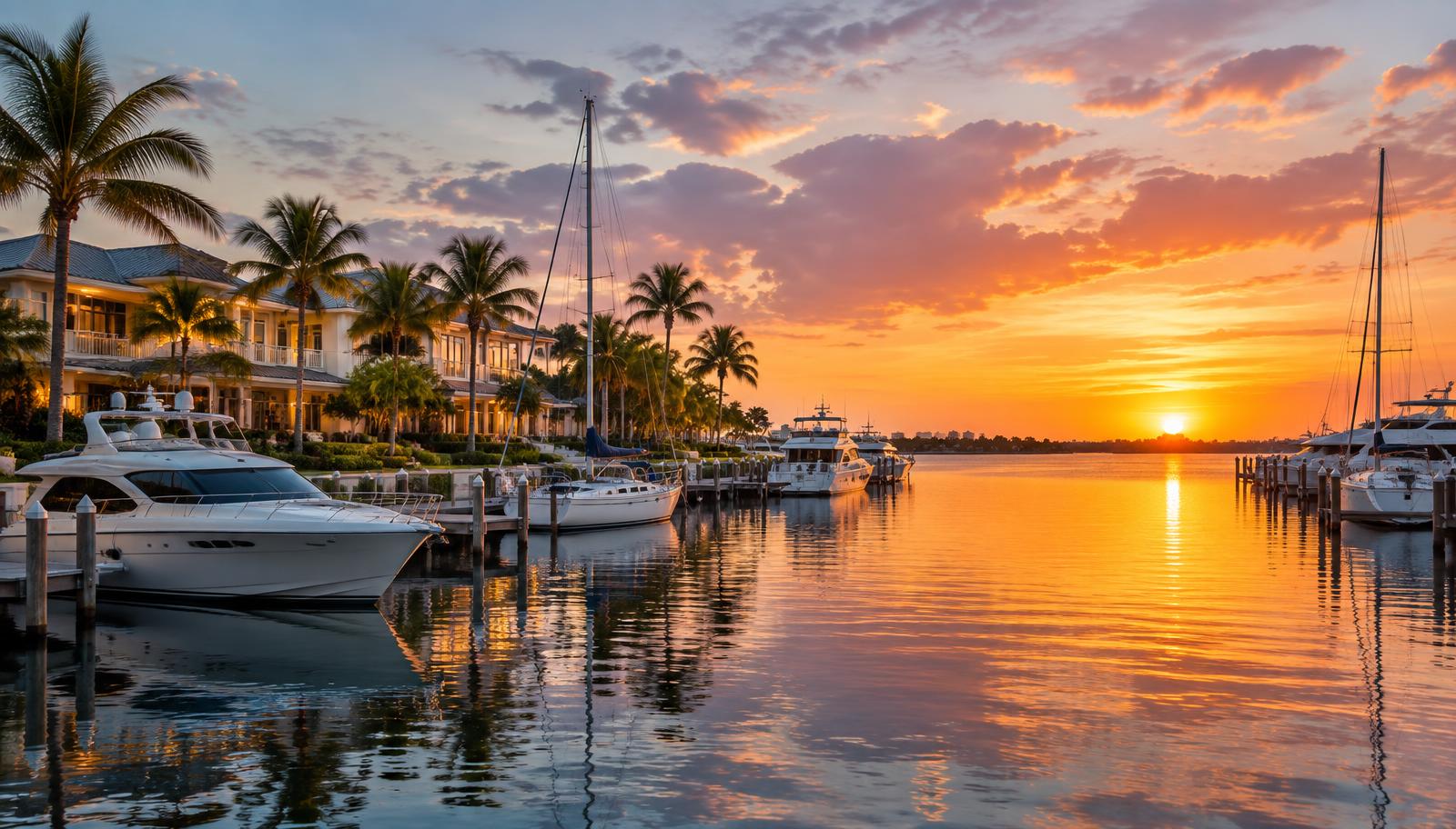 Editorial representation of marina living on the Caloosahatchee
