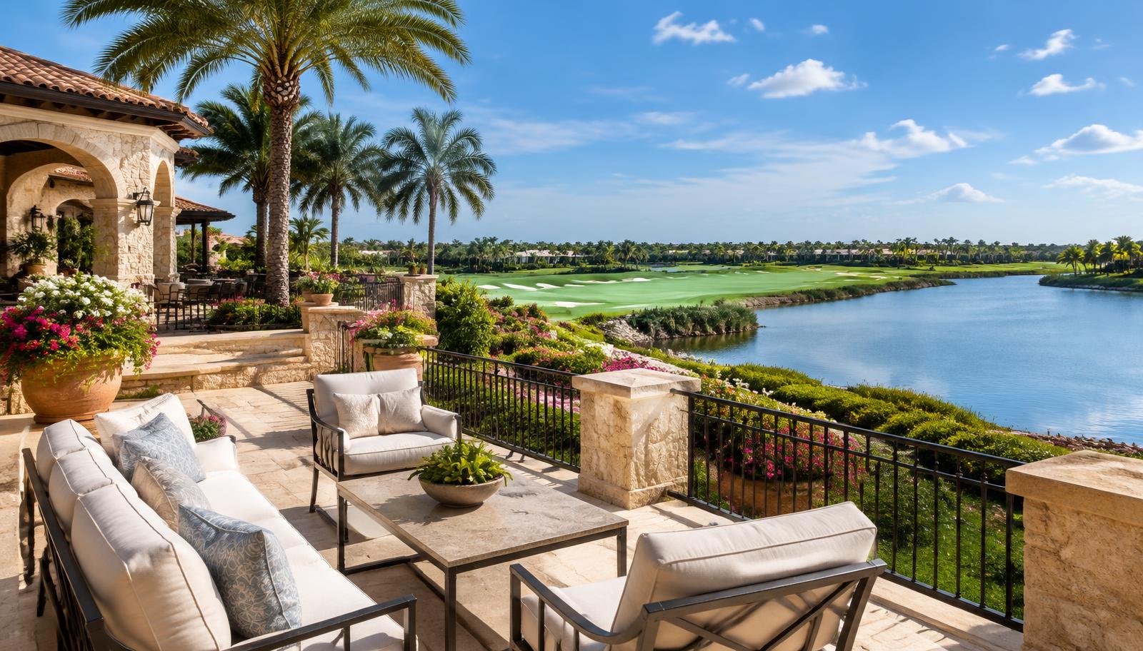 Editorial representation of a private golf community in North Naples