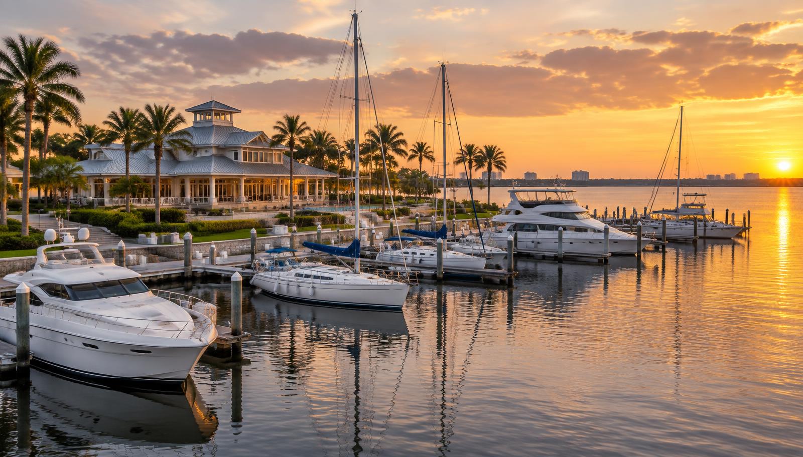 Editorial representation of marina living on the Caloosahatchee